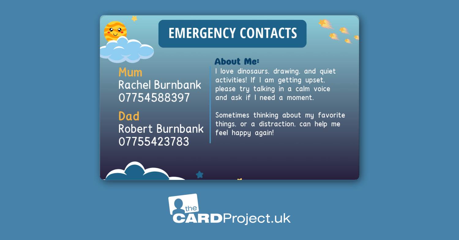 My Neurodivergence Card for Kids (REAR)